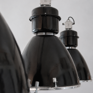 Large Black Refurbished Factory Lighting Large Black Refurbished Factory Lighting
