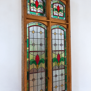 19th Century Leaded Glass Window 19th Century Leaded Glass Window