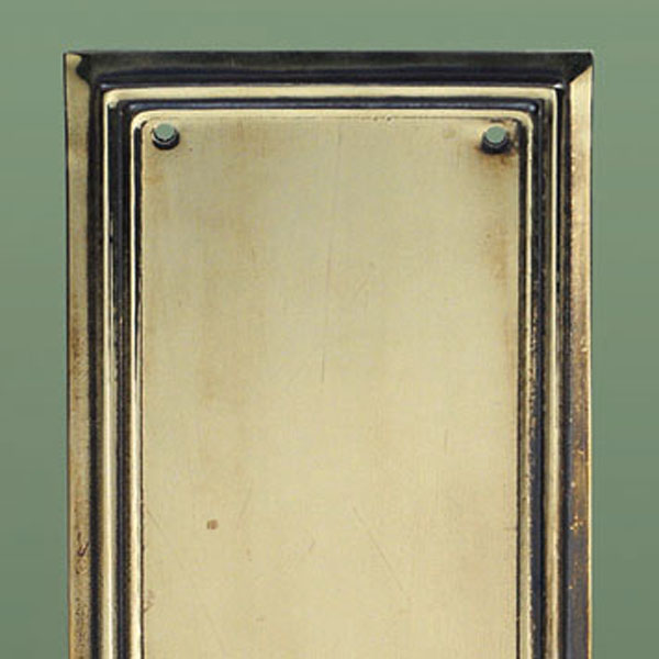 Lincoln Finger Plate in Brass or Nickel
