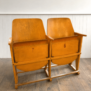 Mid Century Beech and Ply Blonde Cinema Seats Mid Century Beech and Ply Blonde Cinema Seats