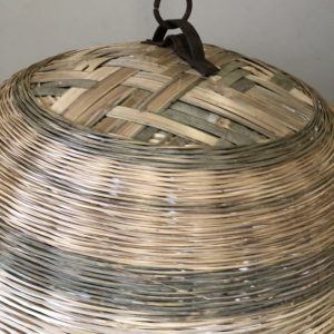 Alternative view of Late 20th Century Rustic Rattan Light Shade
