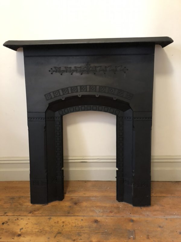 Original Victorian Cast Iron Combination Fireplace