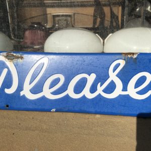MID 122 b Mid century enamel sign
