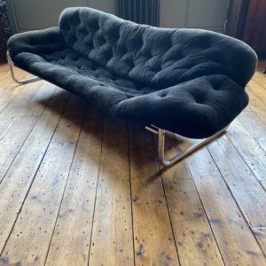 Mid century Swedish corduroy sofa