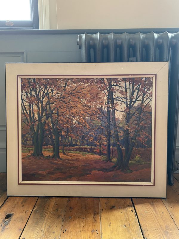 Oil Painting of an Autumnal Scene . L Sutterheim.
