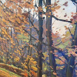 Oil Painting of an Autumnal Scene