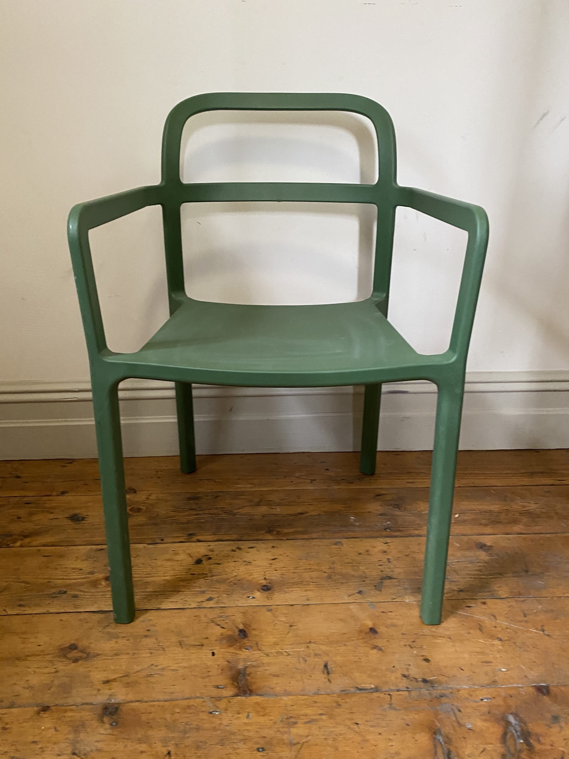 Contemporary Green Plastic Chair Insitu Manchester