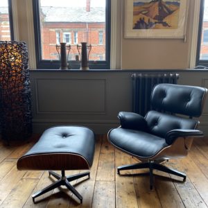 Eames inspired Housemaster lounger and stool