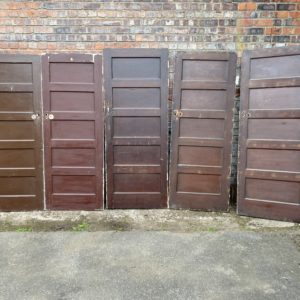 5 panelled mid century painted doors