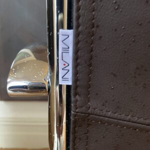 Black leather eames office chair