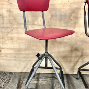 Deco Style Red Machinists Chair