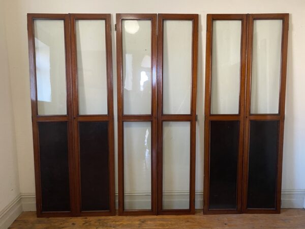 Victorian Cuban Mahogany Glazed Doors