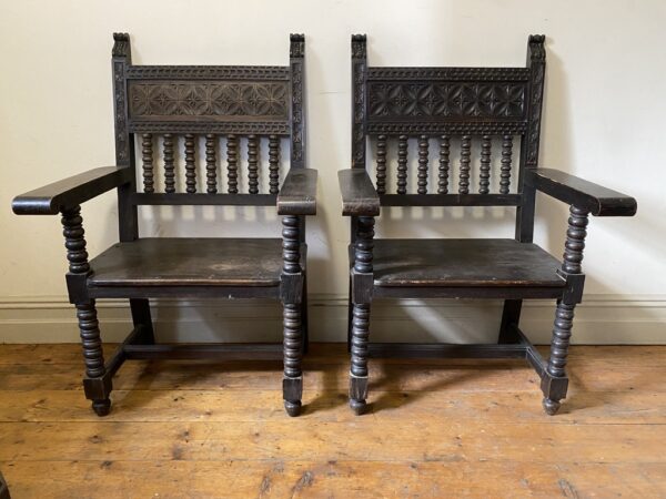 19th Century Moorish Wooden Chairs