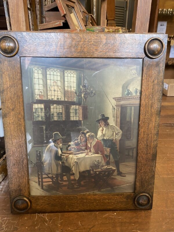 Victorian Prints in Oak Frames