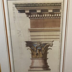 Classical Architectural Print of Short Column