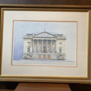 Classical Architectural Print of Grand Building