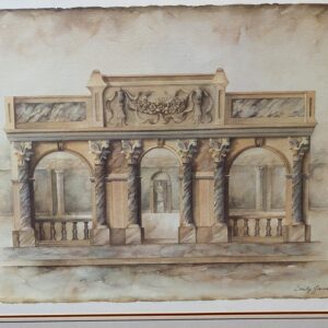 Classical Architectural Print of Archway