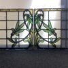 Victorian Stained and Leaded Religious Rectangular Glass