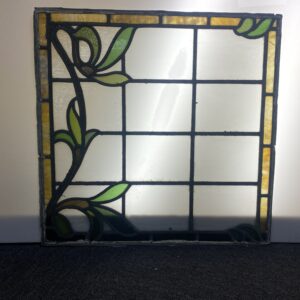 Art Nouveau Leaded Glass Window