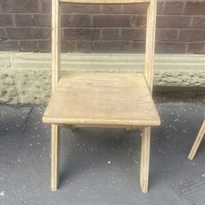 Late 20th Century Beech Folding Chairs