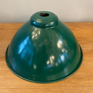 Industrial Style Enamelled Green Light Shade