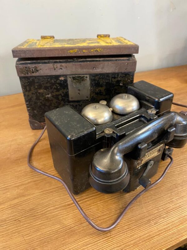 Mid Century Military Field Telephone