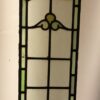 Victorian Stained Glass Window with Angled Top