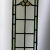 Victorian Stained Glass Window with Angled Top
