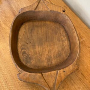 Alternative view of Vintage Teak Indian Rustic Bowl