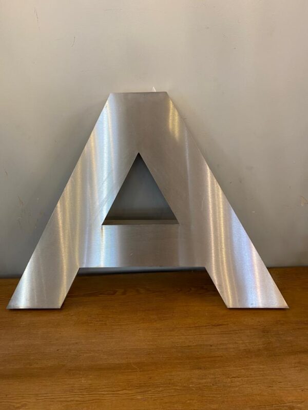Contemporary Steel Letter 'A'