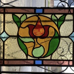 Art Nouveau Decorative Leaded Glass