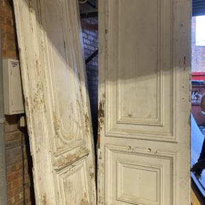 19th Century Painted Pine Chateau Doors