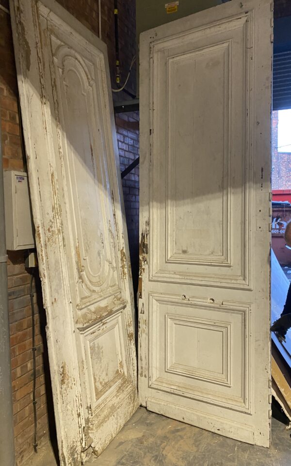 19th Century Painted Pine Chateau Doors