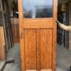 Victorian Pair of Leaded Glass and Pitch Pine Doors