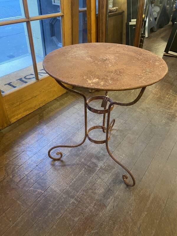 19th Century Portuguese Wrought Iron Outdoor Table