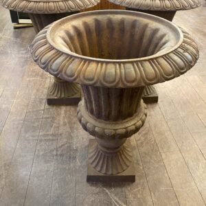 Victorian Style Cast Iron Urns