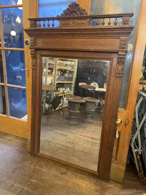 19th Century Oak French Mirror