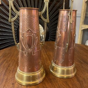 Alternative view of Art Nouveau Copper and Brass Vase