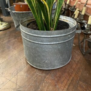 Late 20th Century Galvanised Bucket