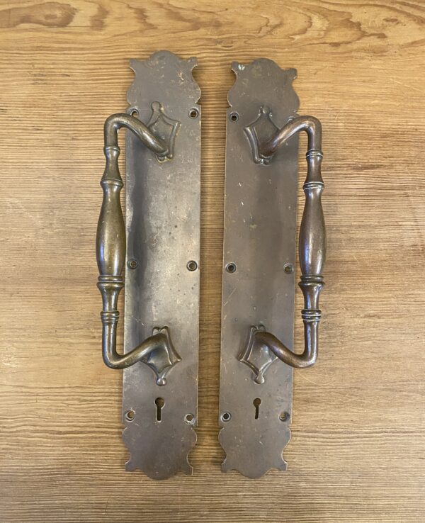 Pair of Victorian Brass Door Pulls