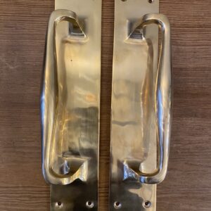 Pair of Edwardian Brass Pull Handles