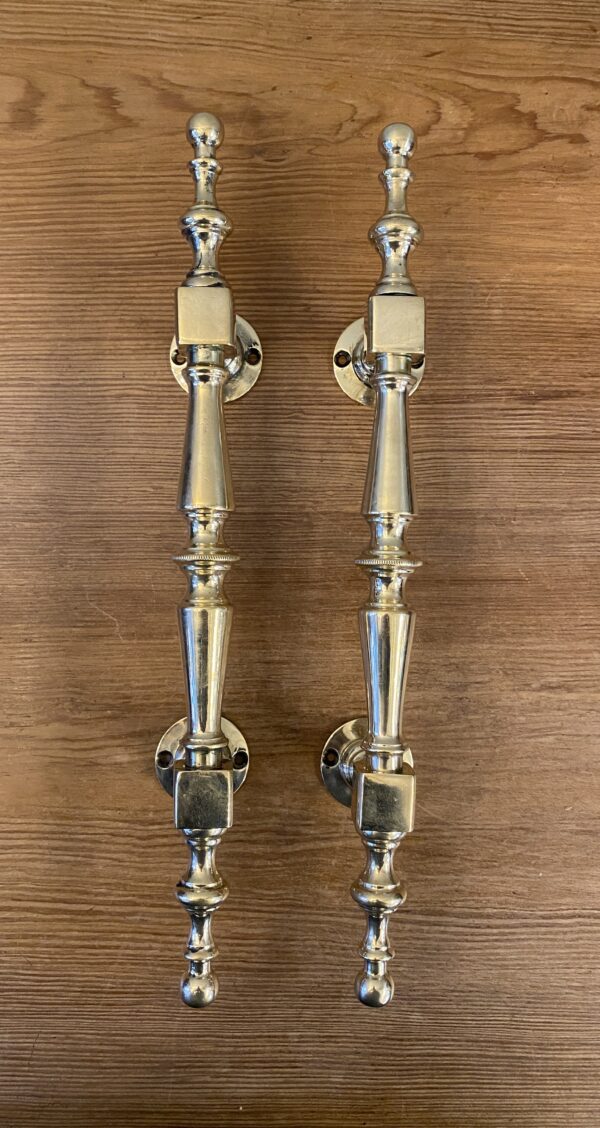 Pair of Victorian Brass Pull Handles