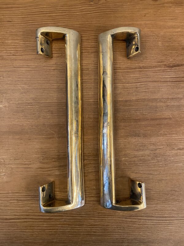 Pair of Art Deco Brass Pull Handles