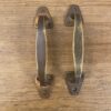 Pair of Brass Edwardian Pull Handles