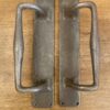 Pair of Arts and Crafts Hand Forged Pull Handle