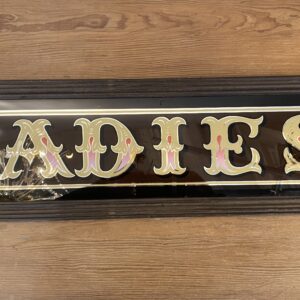 Alternative view of Victorian Style Glass 'Ladies' Sign