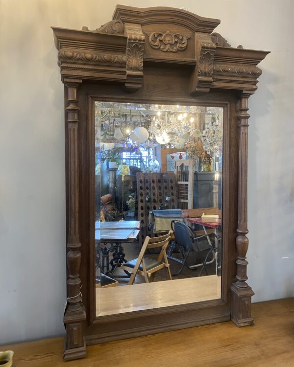 19th Century French Oak Mirror