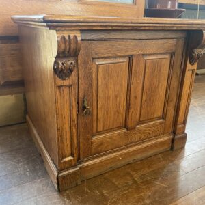 Victorian Oak Pedestal Cupboards