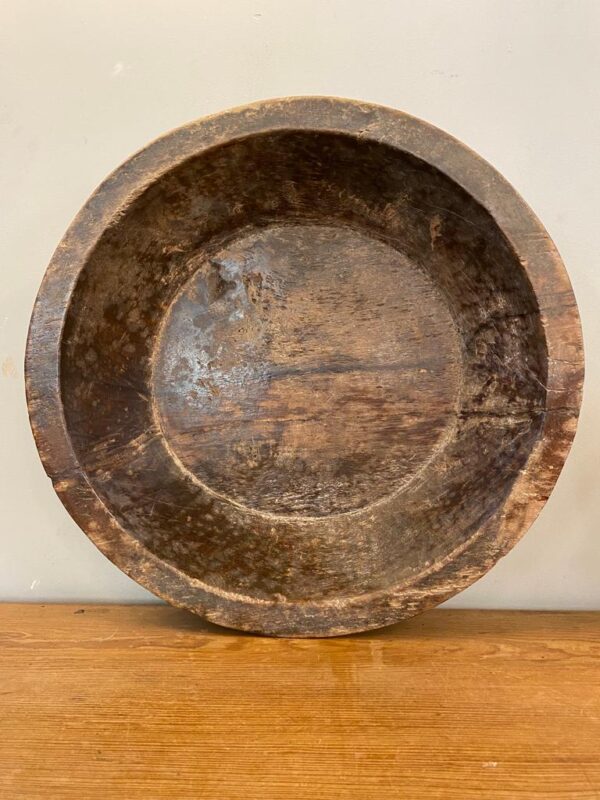 Vintage Teak Indian Rustic Bowl