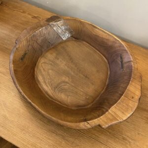 Vintage Teak Indian Rustic Dish/Bowl